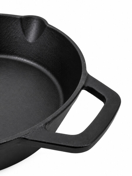 PAELLERA HIERRO FUNDIDO 33X26X6CM NEGRO NEGRO