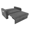 Sofá cama Daiane 2 cuerpos Tela Gris Sofá cama Daiane 2 cuerpos Tela Gris