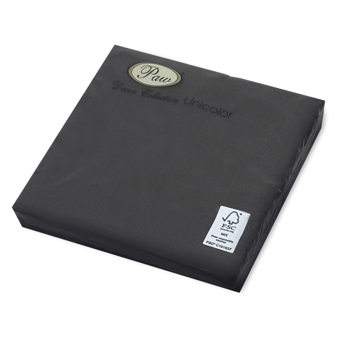 Servilleta Lisa x20 - Negro 
