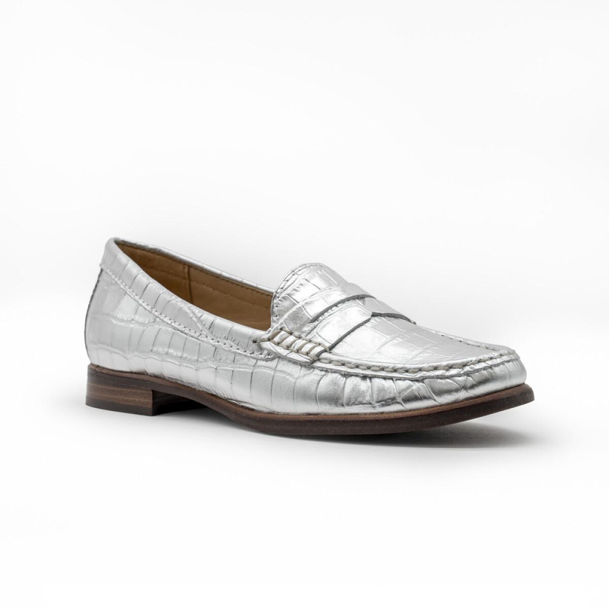 Mocasín CROCO CR SILVER - SILVER 