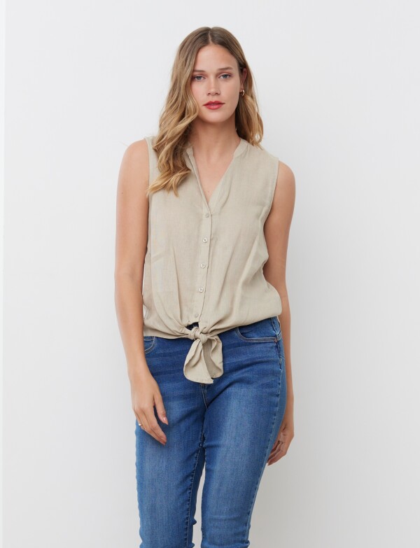 Blusa Lino BEIGE