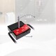 Soporte para shampoo con jabonera NEGRO