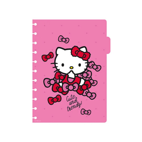 Cuaderno Mooving Carta con Discos Hello Kitty Caras