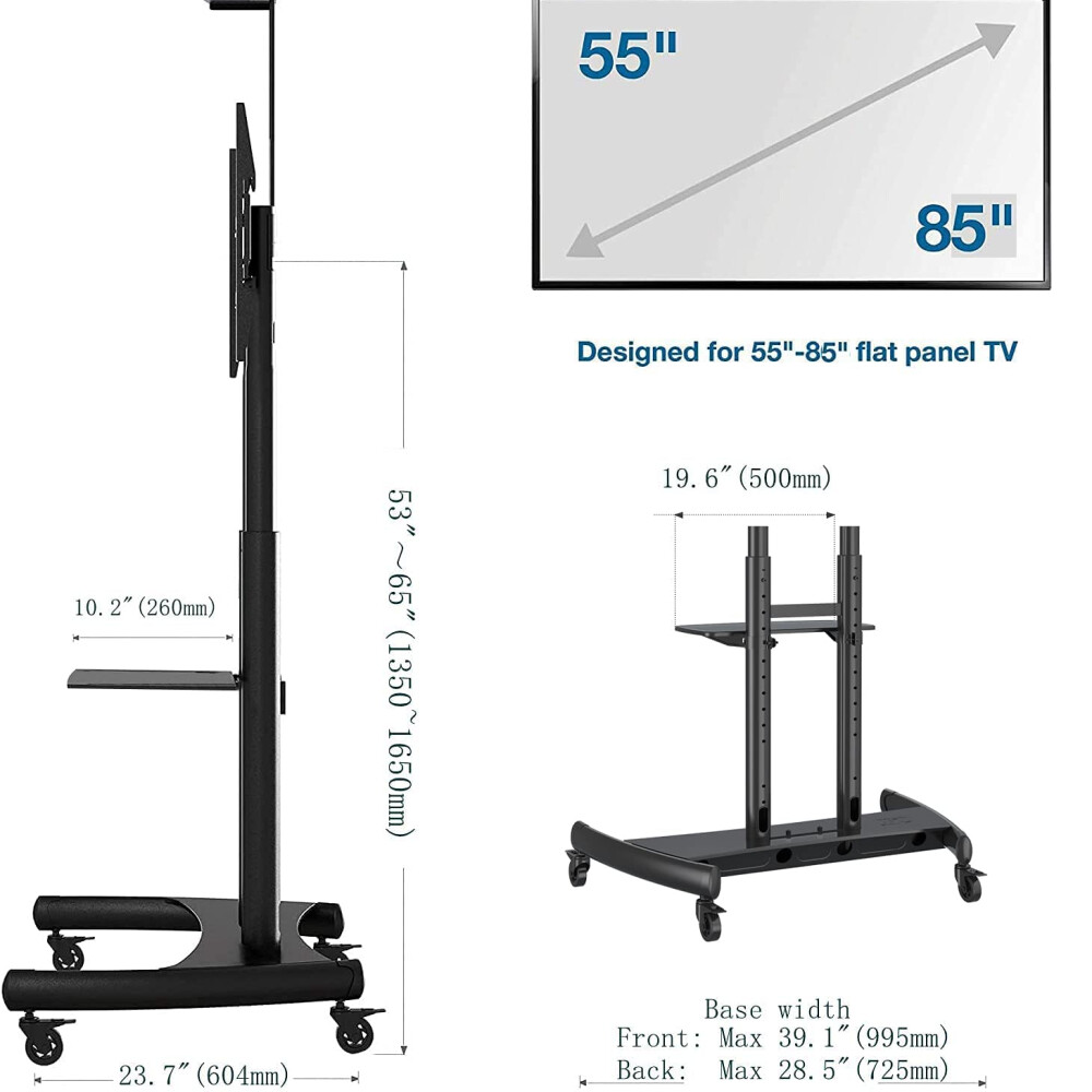 Soporte De Tv C/ruedas Pantallas De 55 A 85!!! Soporte De Tv C/ruedas Pantallas De 55 A 85!!!