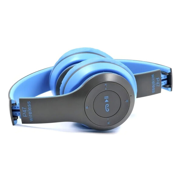 Auriculares Inalámbricos Bluetooth Con Microsd Y Fm Bt P47 AURICULAR BT P47 CELESTE