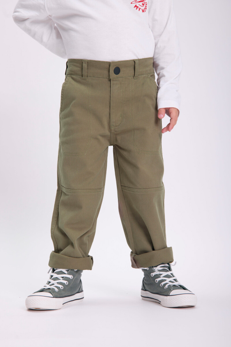 Pantalón carpintero - Verde Militar 