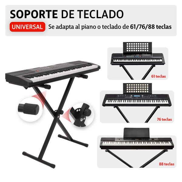 Soporte pie para organo teclado color negro itm015 Soporte pie para organo teclado color negro itm015