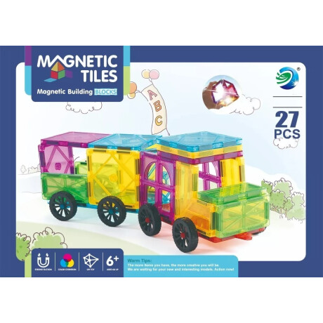 Bloques Magnéticos 27 Pcs – Magnetic Tiles Bloques Magnéticos 27 Pcs – Magnetic Tiles
