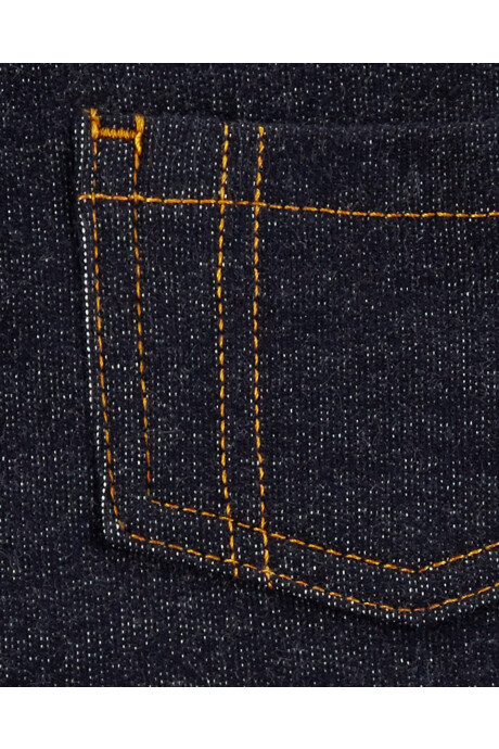 Set dos piezas enterito corto de jean y remera manga corta a rayas (Mercadería sin cambio) 0