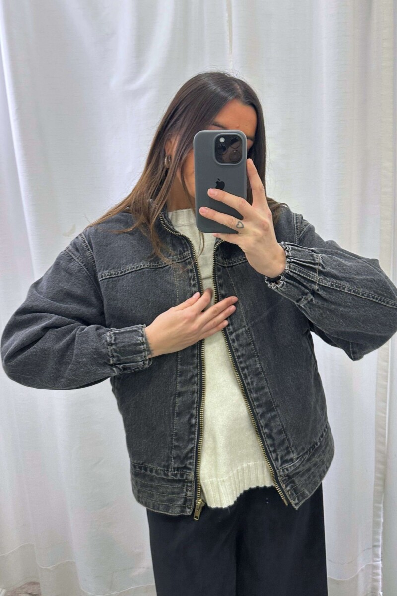 Campera Grunge Gris
