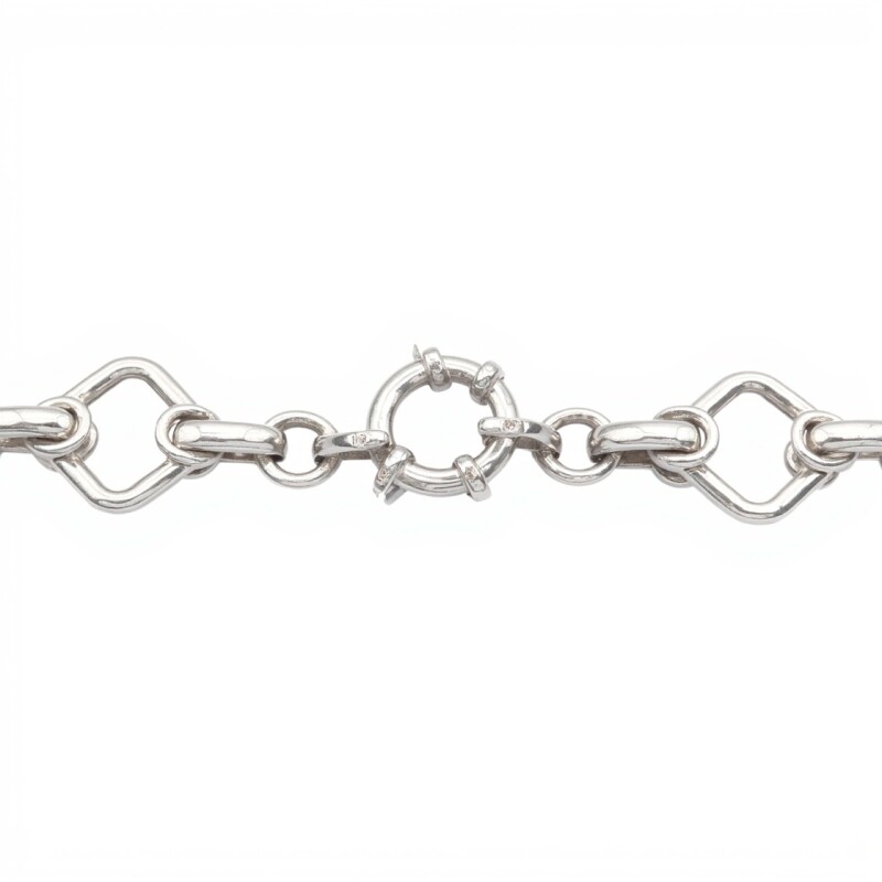 Cadena Rombos enlazados - Plata 925 - Sin Piedra - CD3263 sinpiedra
