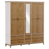 Ropero Prata 5 Puertas 6 Cajones 2814 Freijo/blan Mdf Ropero Prata 5 Puertas 6 Cajones 2814 Freijo/blan Mdf