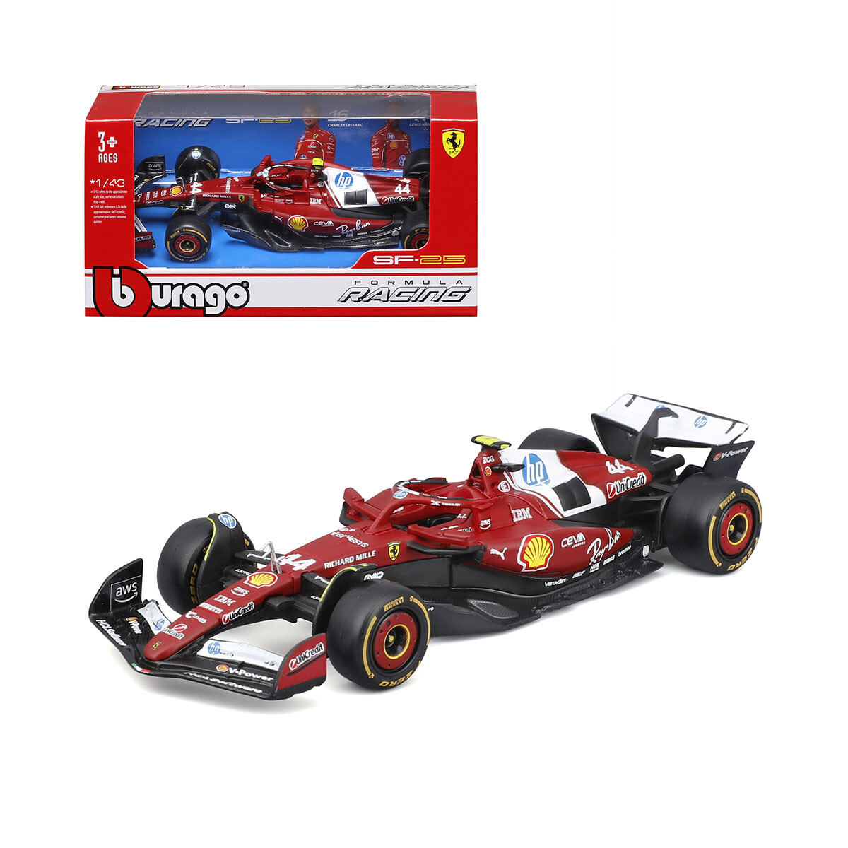 Bburago Formula 1 Ferrari Escala 1:43 - Lewis Hamilton 