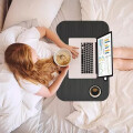 Mesa auxiliar plegable Negro