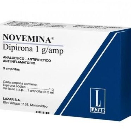 Novemina 3 Ampollas 2 Cc Novemina 3 Ampollas 2 Cc