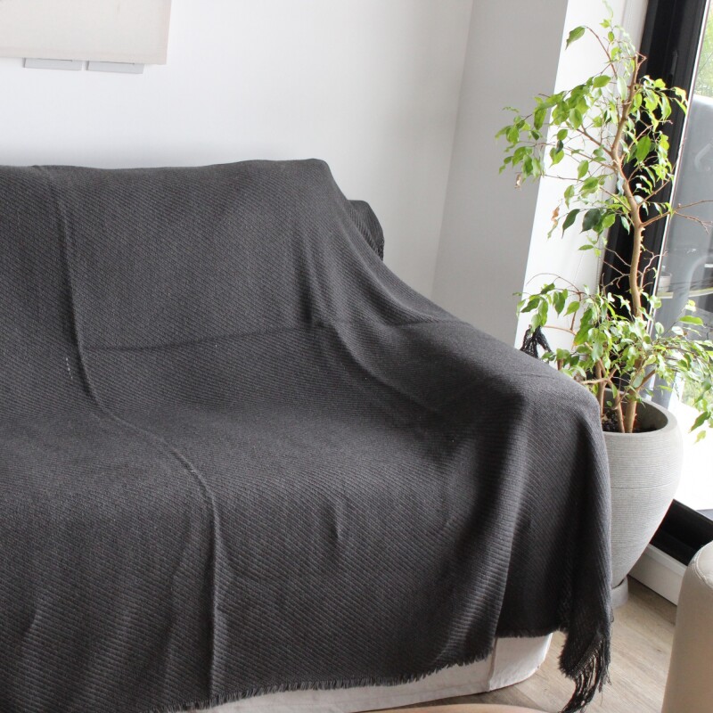 Manta para sillón y cama 180x190 gris Manta para sillón y cama 180x190 gris