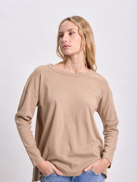Remera manga larga Visón