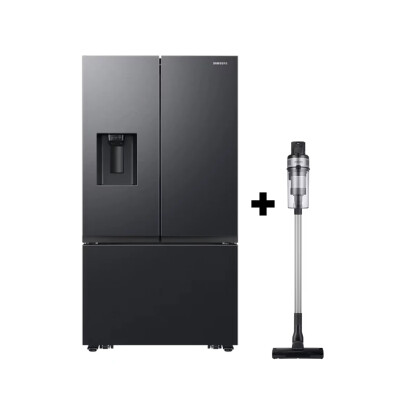 Heladera Samsung French Door 690L Negra con SpaceMax, Doble Fábrica de Hielo y Dispensador RF32CG5410B1 + Aspiradora de regalo Heladera Samsung French Door 690L Negra con SpaceMax, Doble Fábrica de Hielo y Dispensador RF32CG5410B1 + Aspiradora de regalo