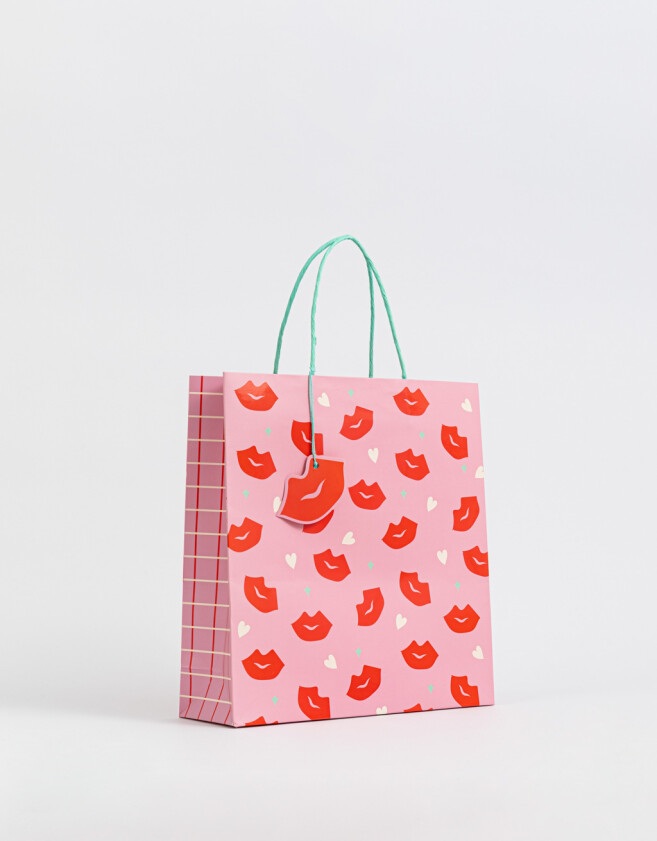 Accesorios Regalos Estampados Bolsa De Regalo Tamaño Mediano - Combinacion Tricolor