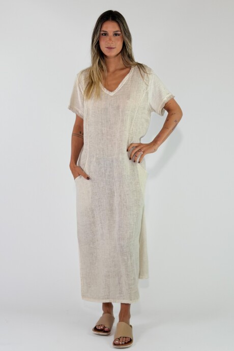 VESTIDO CAICOS Crudo