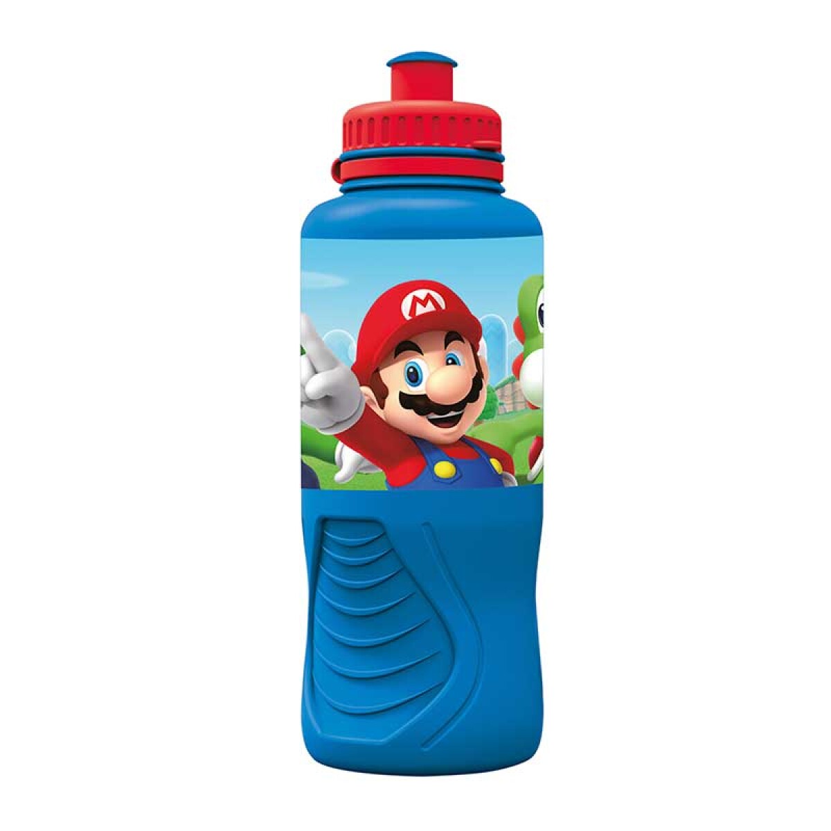 Botella Plástica Ergonómica Mario Bros 430 ml 
