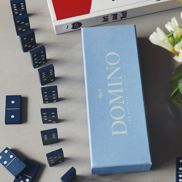 JUEGO DE MESA DOMINO PLAY CELESTE - UNICO