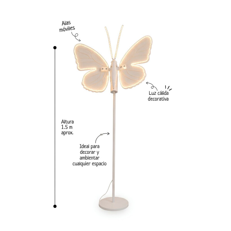 Mariposa Led con Movimiento 60 cm de diámetro.