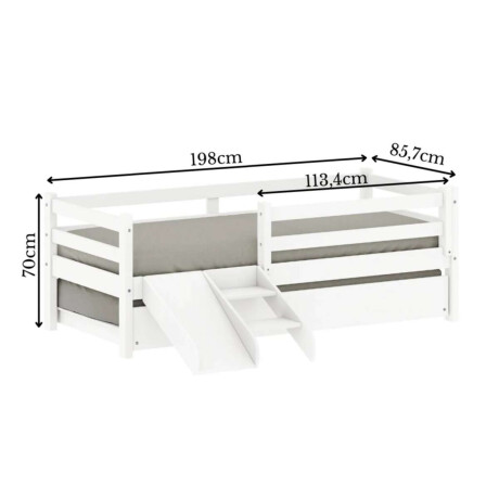 Cama marinera 1 Plaza Infantil Blanco