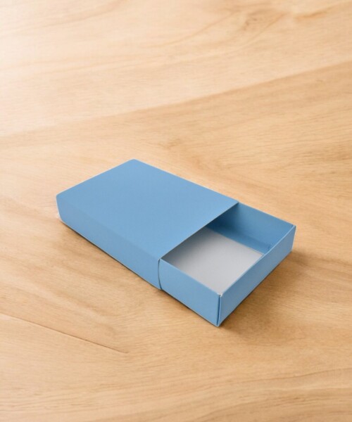 Caja eco 13 tipo caja fosforo 10x14x3 cm. CELESTE