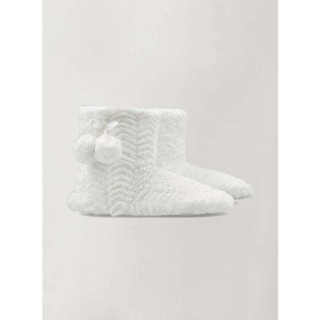 Bota textura Blanco