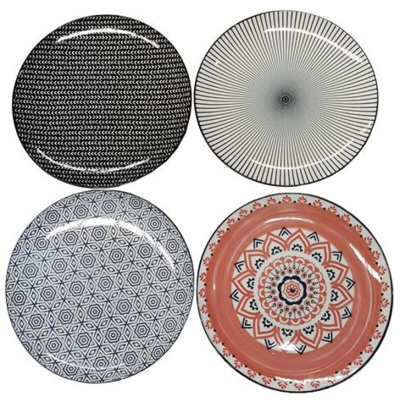 Plato ceramica varios diseños llano 27 CMS Zz