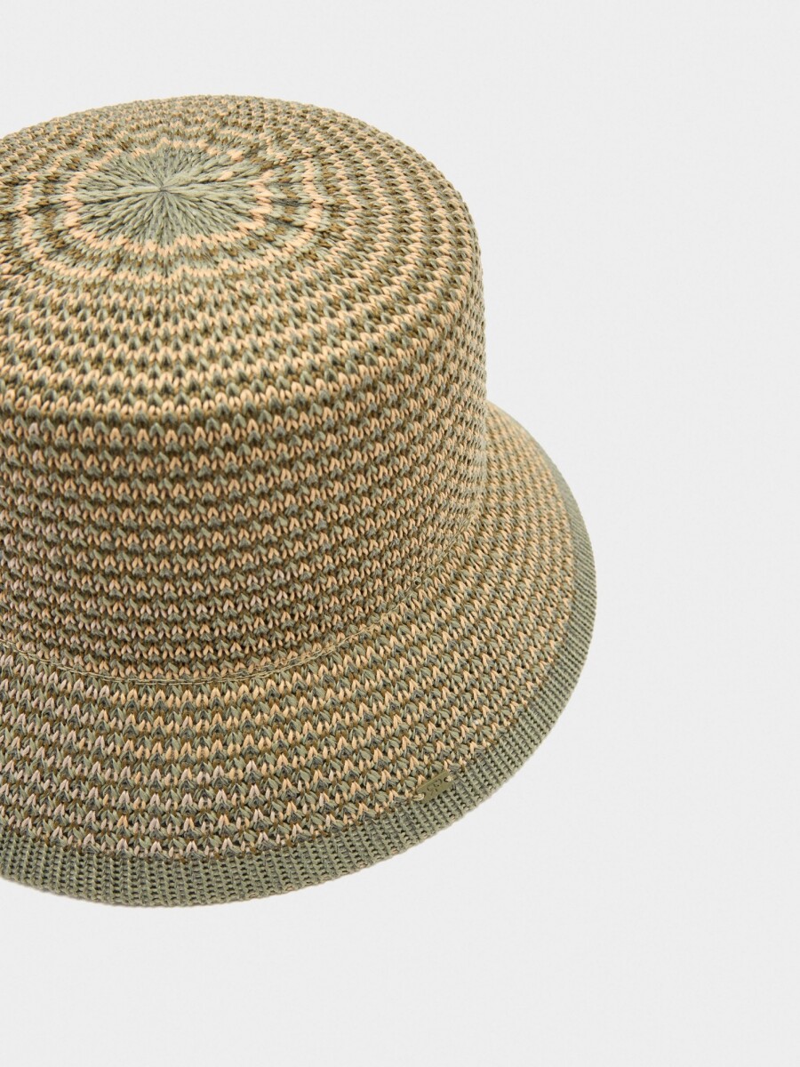 Sombrero Bucket De Punto verde