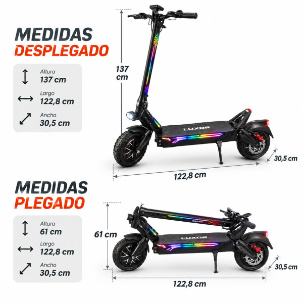 Monopatín Eléctrico Luxor Gt1 1500w MONOPATIN LUXOR GT1 1500W