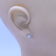 Caravanas oro 18k blanco y brillantes engarce 8 puntas. Caravanas oro 18k blanco y brillantes engarce 8 puntas.