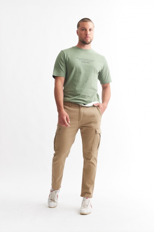 Pantalón cargo BEIGE