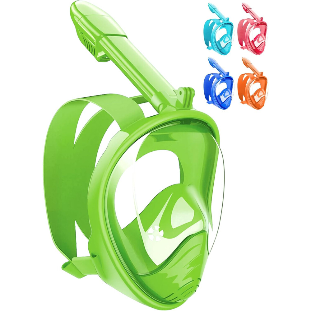 Máscara de snorkel infantil Verde