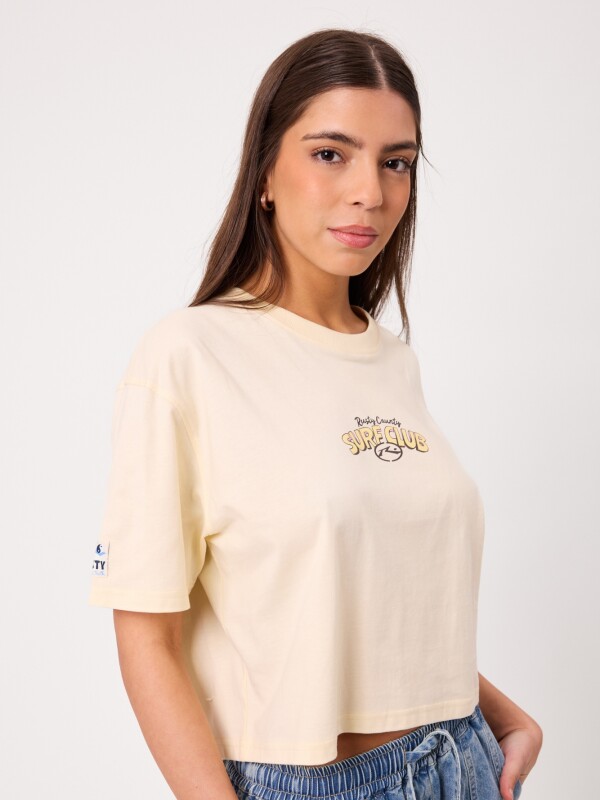 T-SHIRT DOBI RUSTY Crema