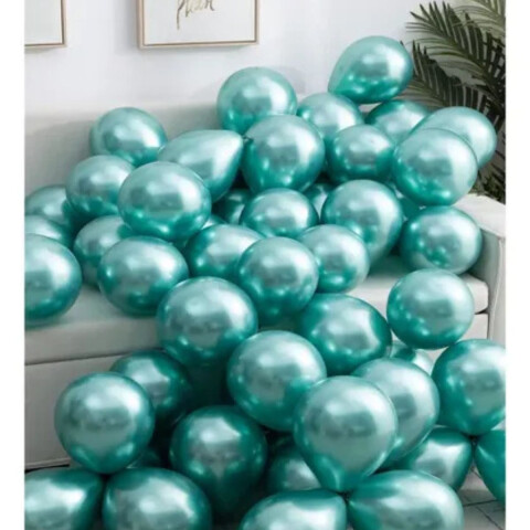Globos R12 Cromados x10 Verde Oscuro