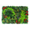 Panel De Césped Artificial Césped Con Enredadera Roja