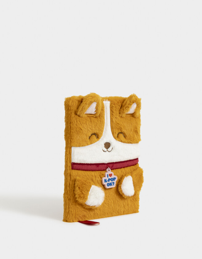 Anotadores Cuadernos y Memos Lúdico Cuaderno A5 Peluche Corgi - Combinacion Tricolor