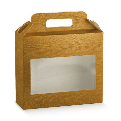 Caja c/visor 22x8x19,5 cm. - SKIN ORO Caja c/visor 22x8x19,5 cm. - SKIN ORO