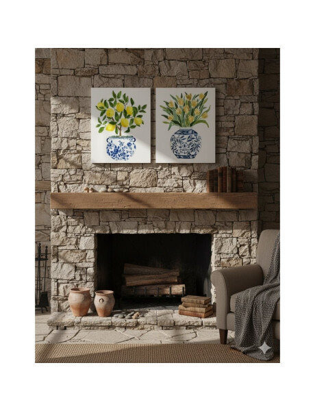 CUADRO CANVAS 30x40cm JARRÓN LIMONES 2 CUADRO CANVAS 30x40cm JARRÓN LIMONES 2