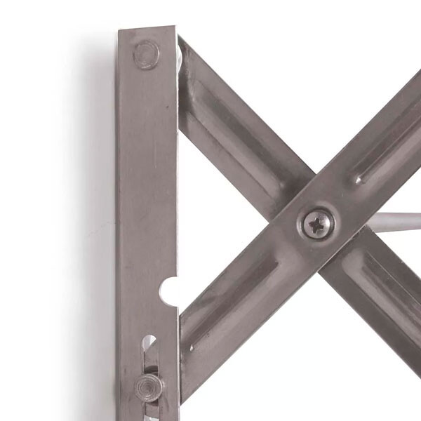 TENDEDERO PLEGABLE PARED 80 CM ALUMINIO GRIS