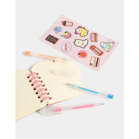 Set De Librería En Mini Valija Combinacion Multicolor