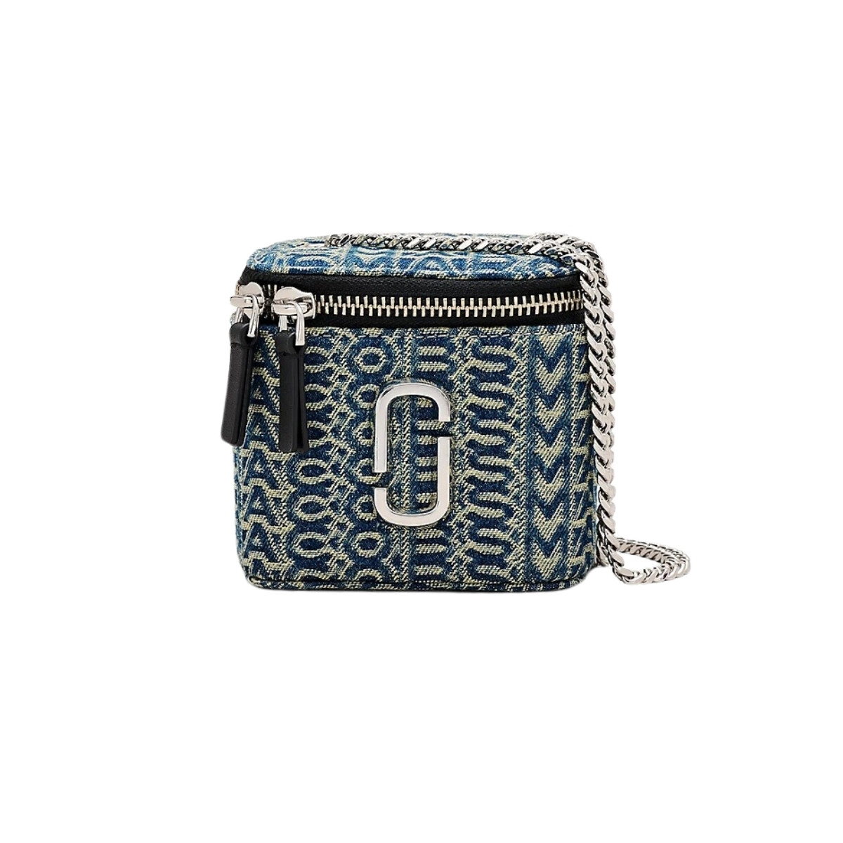 MARC JACOBS - THE MONOGRAM DENIM J MARC MINI VANITY BAG 