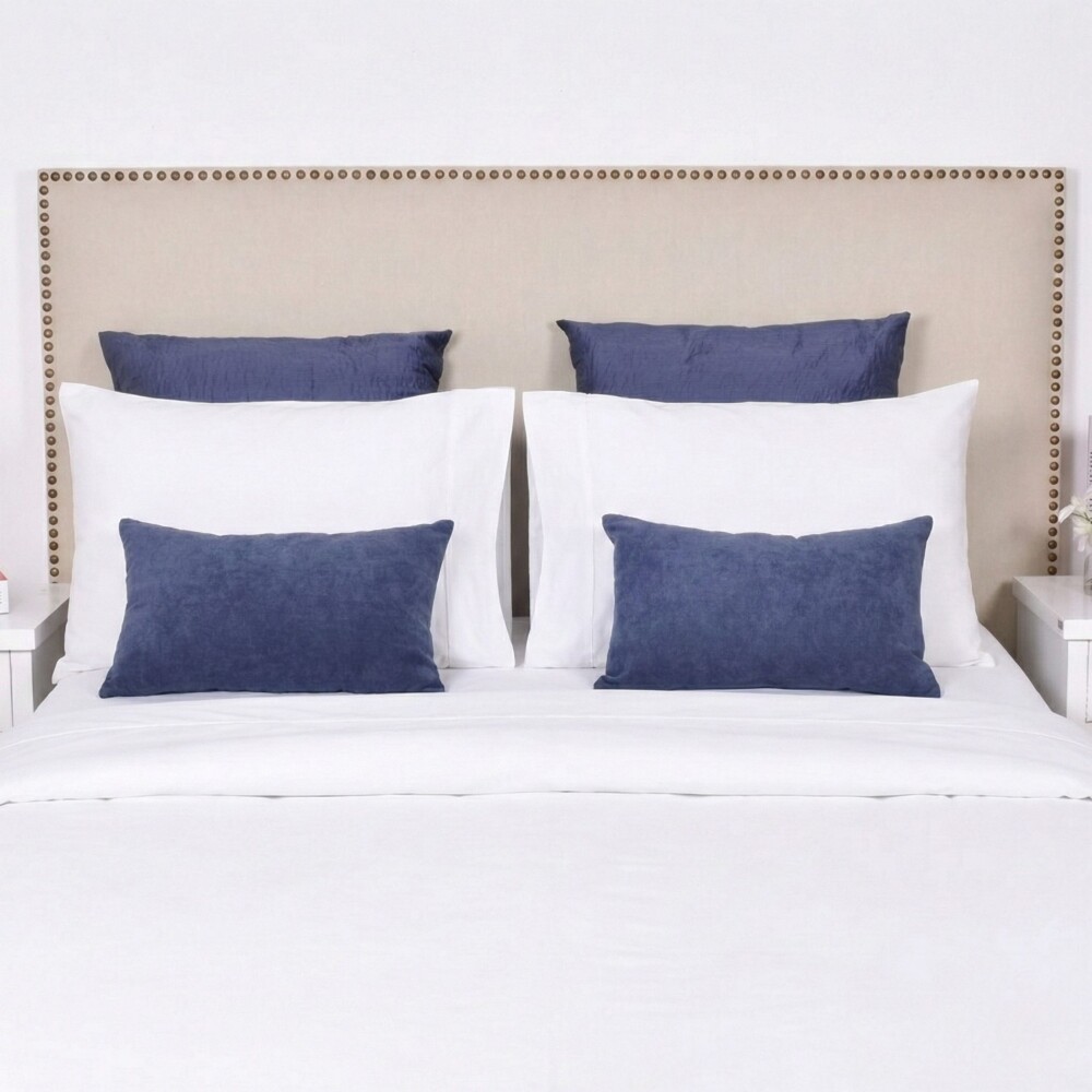 Juego de Sabana Queen Finezza 400 Hilos - Pilar Blanco