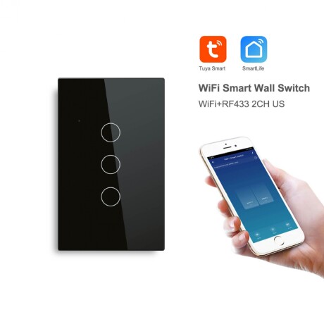 Interruptor Táctil Smart Wifi 3 Canales SM-WT-U3 001