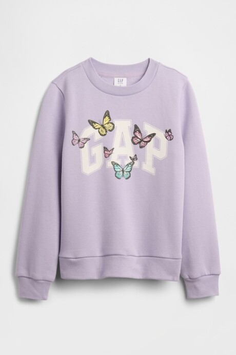 Buzo Deportivo Logo Gap Niña Orchid