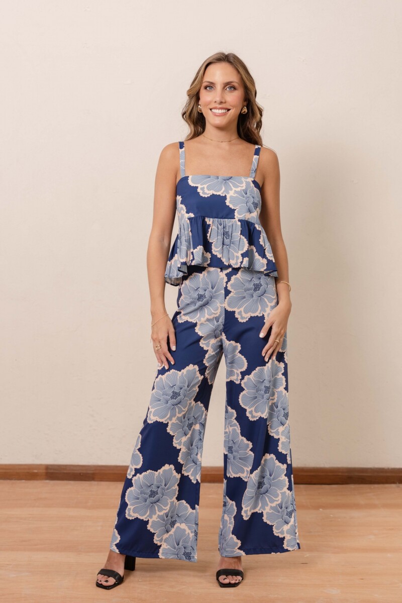 PANTALON PAULA NAVI BLOOM REVERIE 
