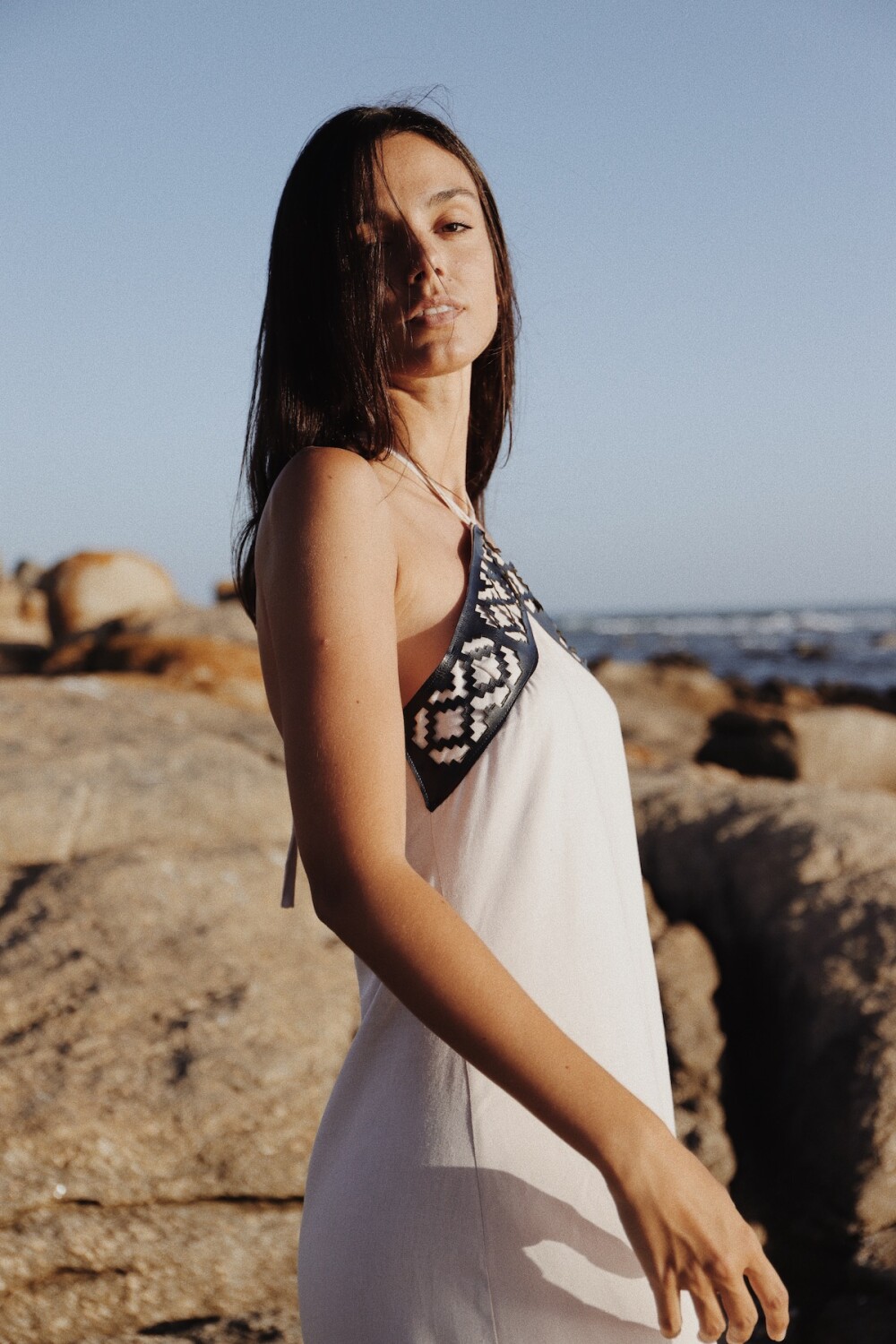 Kerchieff Dress Largo Beige